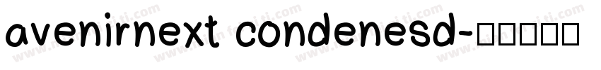 avenirnext condenesd字体转换